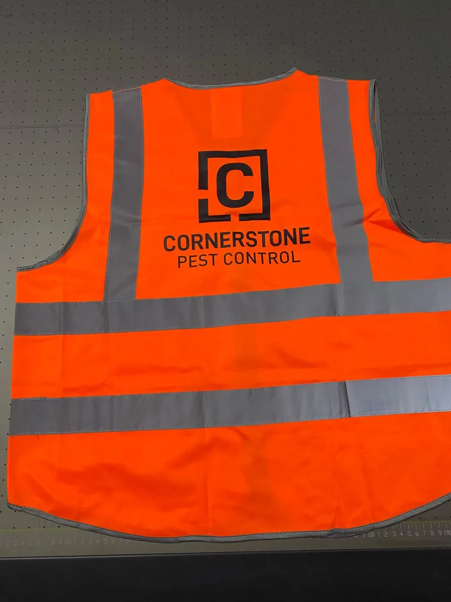 Cornerstone Pest Control branded uniform